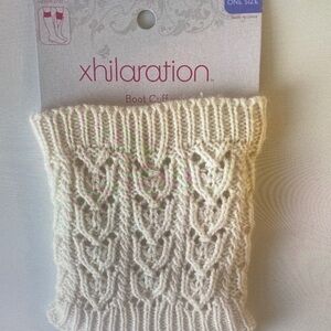 Xhilaration Cream Knit Boot Cuff